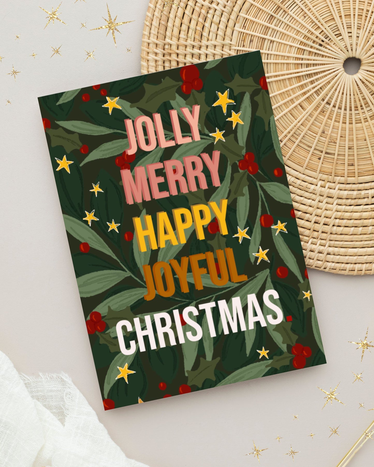 Pack Of 5 Mixed Design Christmas Cards