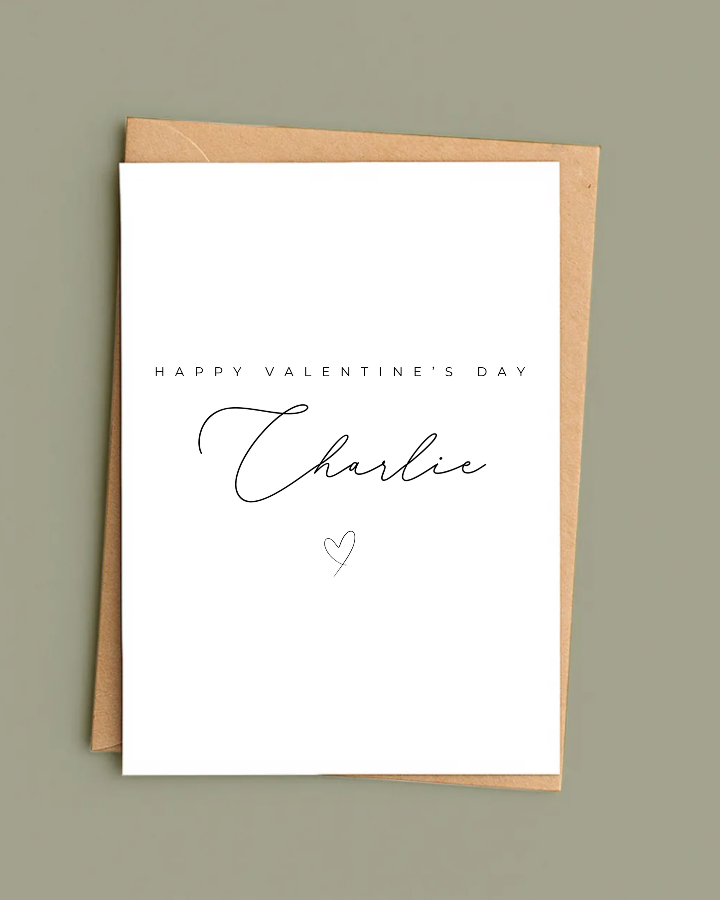 Personalised Happy Valentine's Day Card