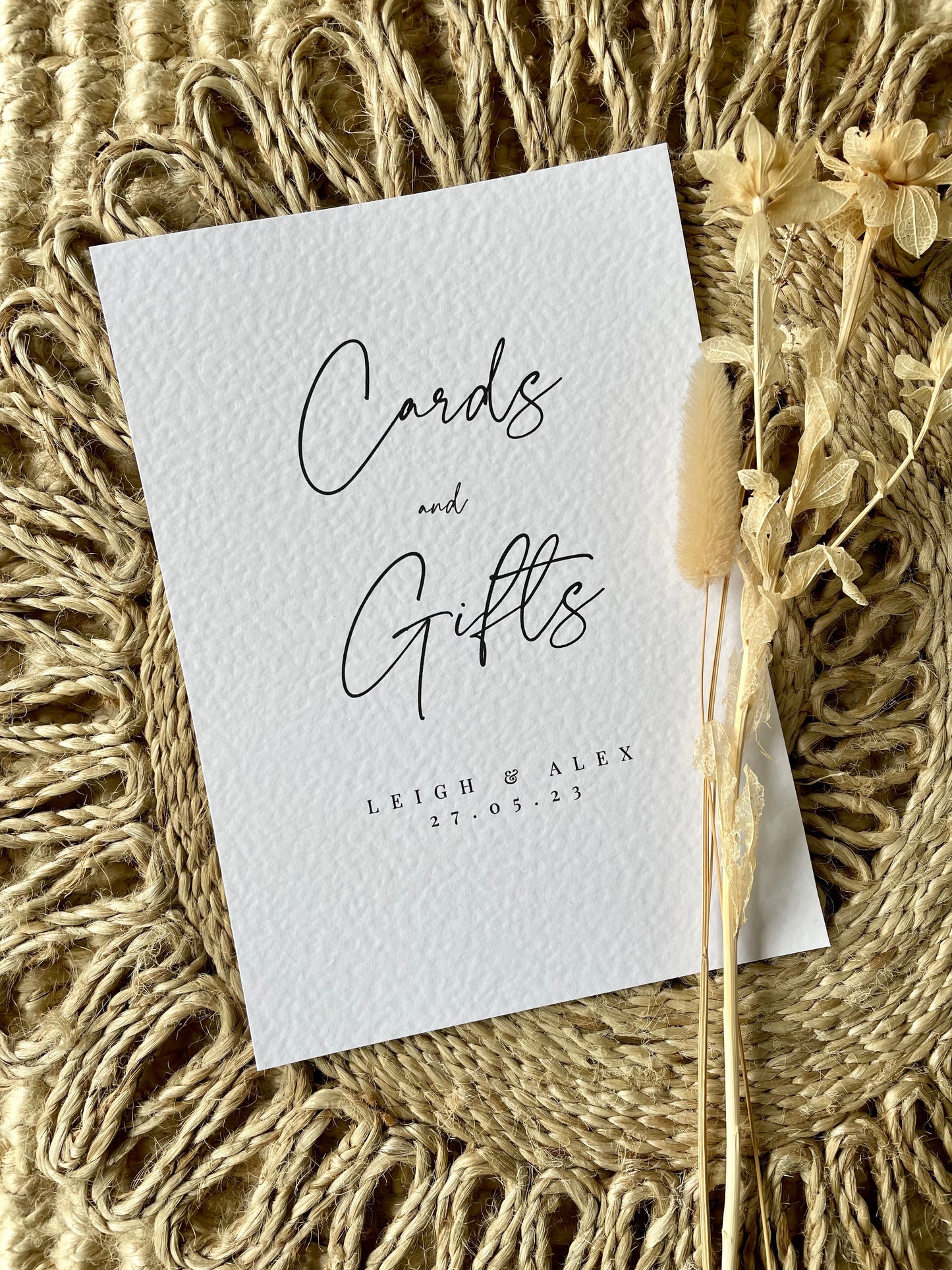 Personalised Cards And Gifts Wedding Sign