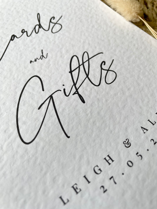 Personalised Cards And Gifts Wedding Sign