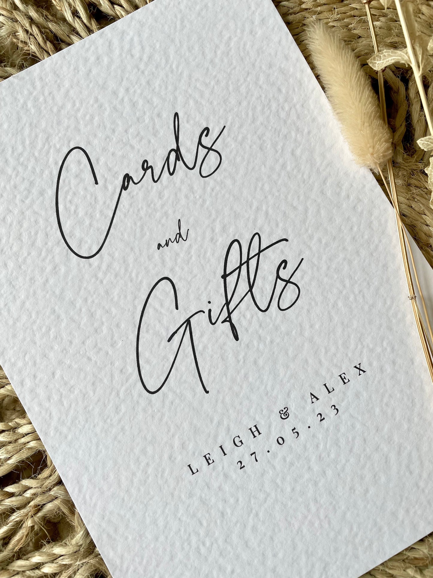 Personalised Cards And Gifts Wedding Sign