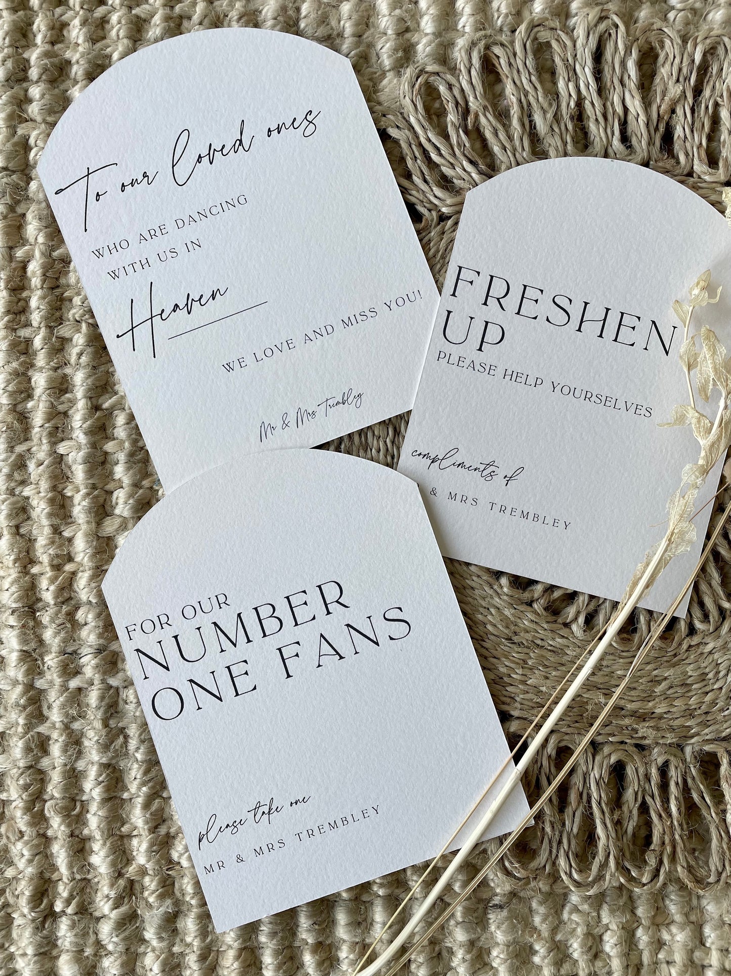 Personalised Arch Design Cards And Gifts Wedding Sign