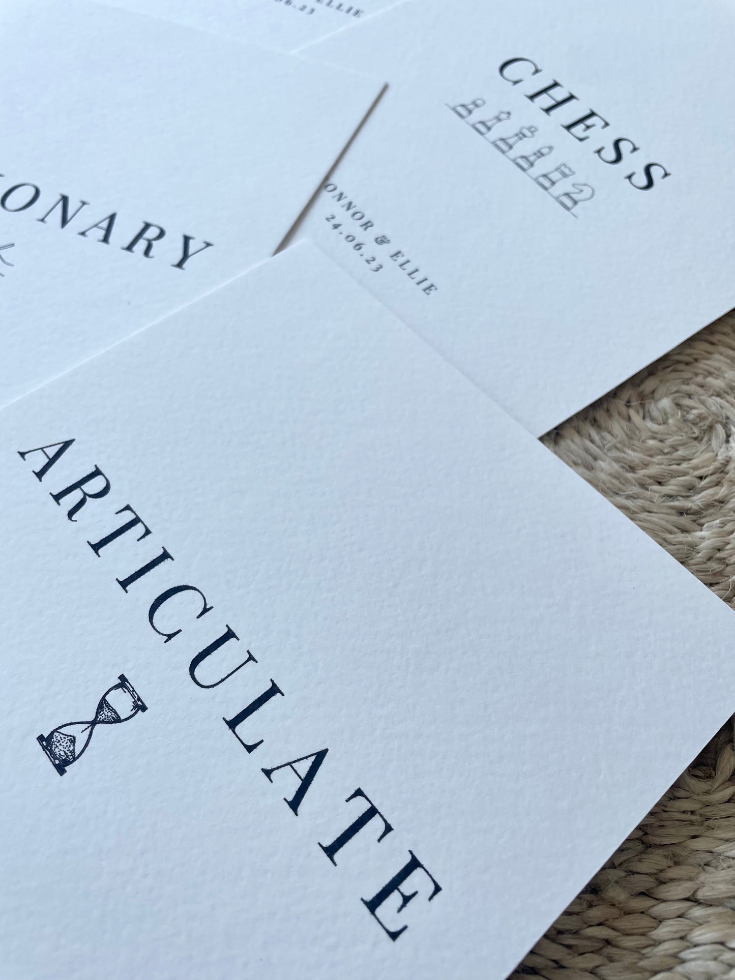 Personalised Board Game Theme Wedding Table Name