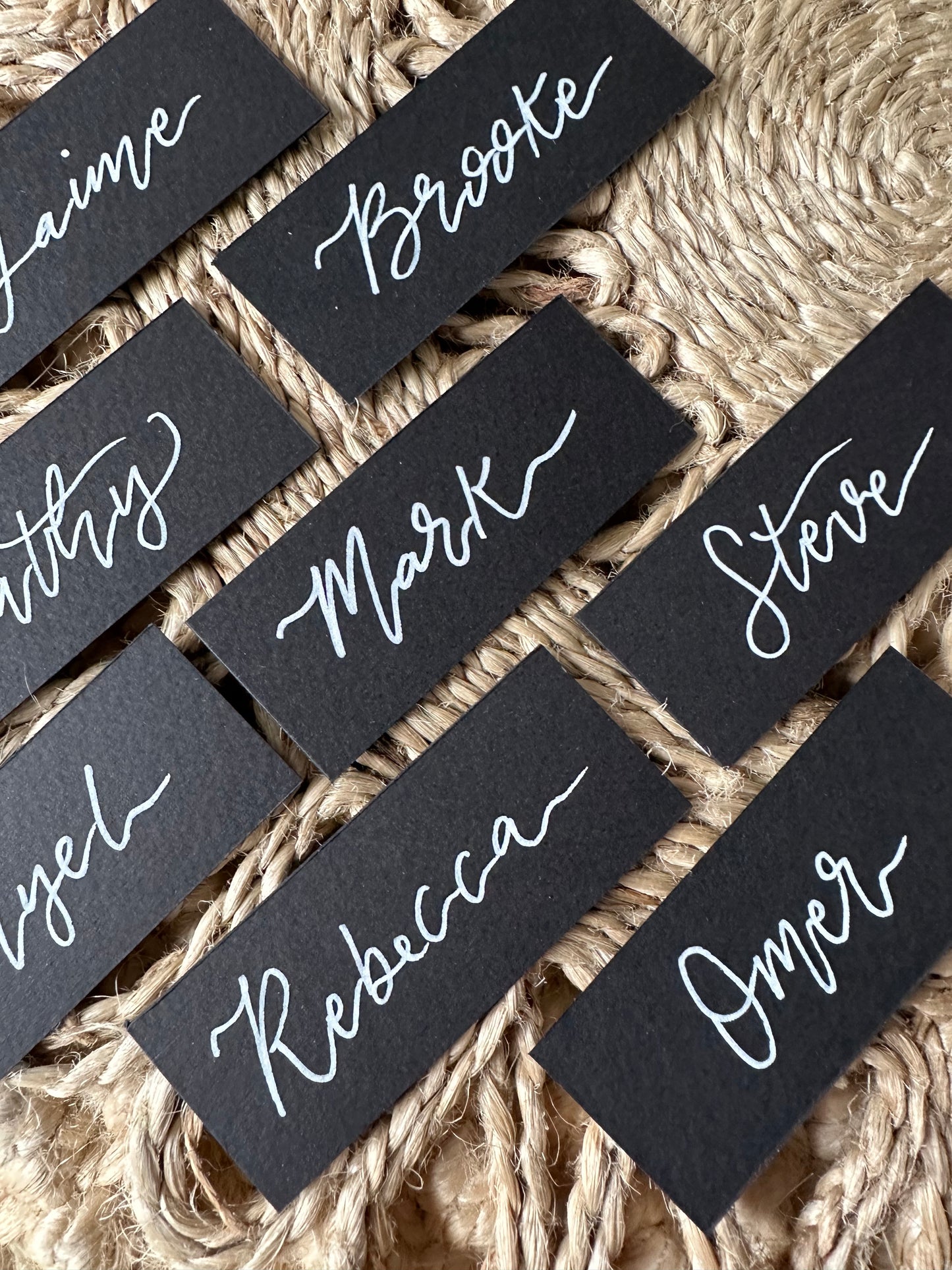 Handwritten Black Place Names