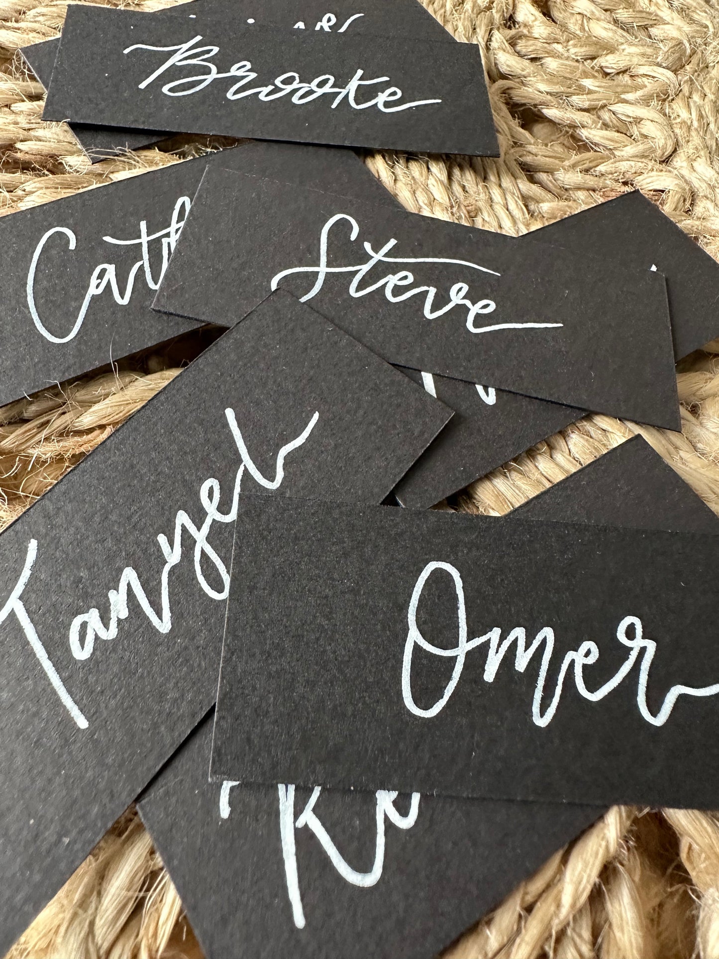 Handwritten Black Place Names