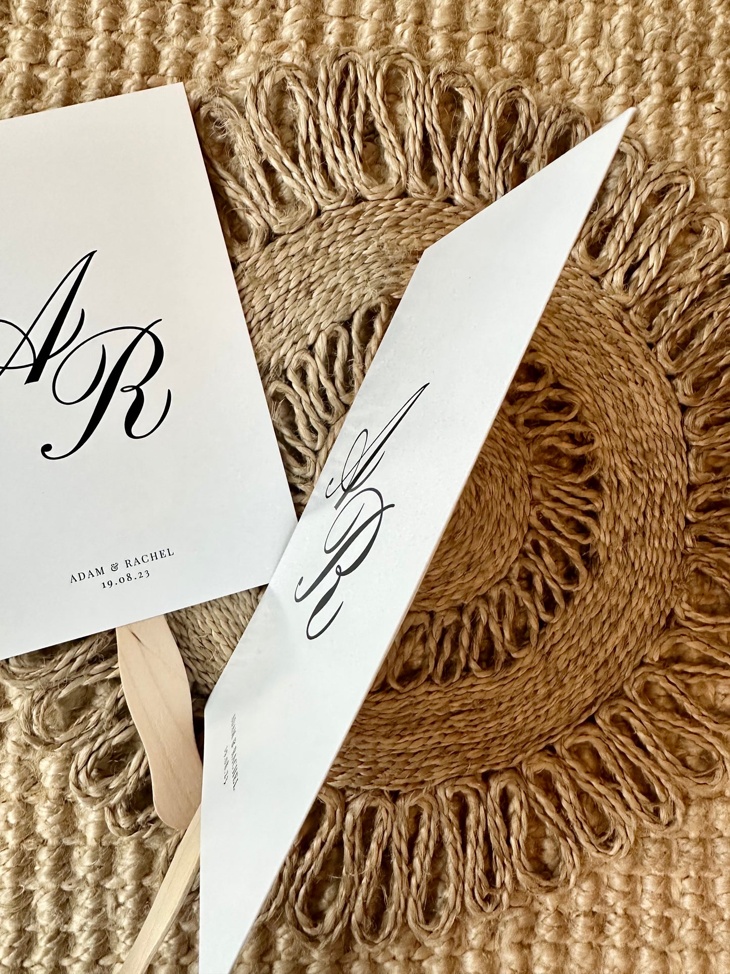 Personalised Custom Wedding Order Of The Day Fan