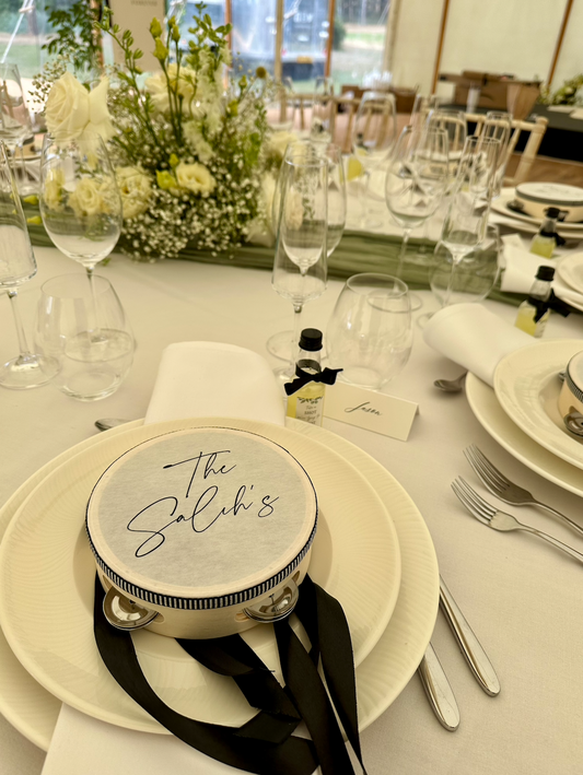 Personalised Custom Place Name Tambourine