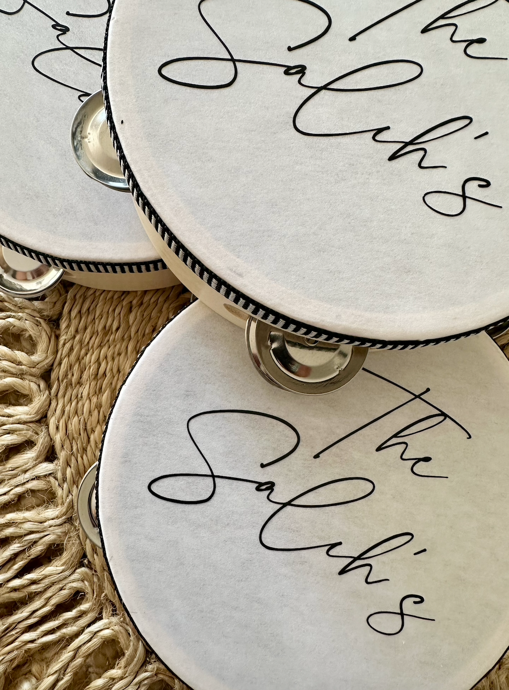 Personalised Custom Place Name Tambourine