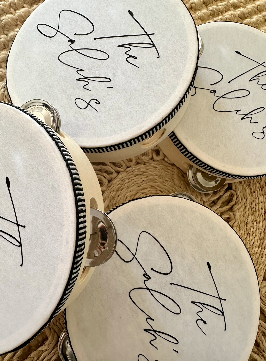 Personalised Custom Place Name Tambourine