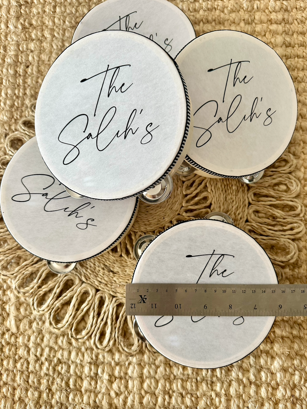 Personalised Custom Place Name Tambourine