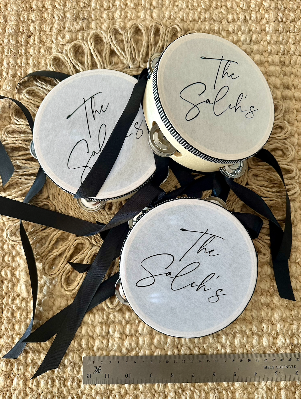 Personalised Custom Place Name Tambourine