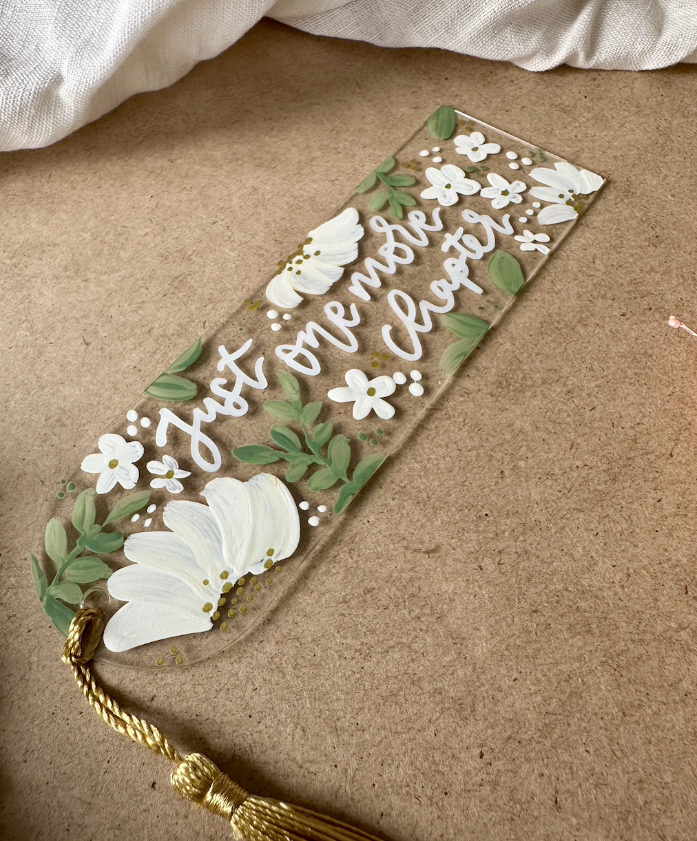 Personliased Hand Painted Acrylic Tassel Bookmark