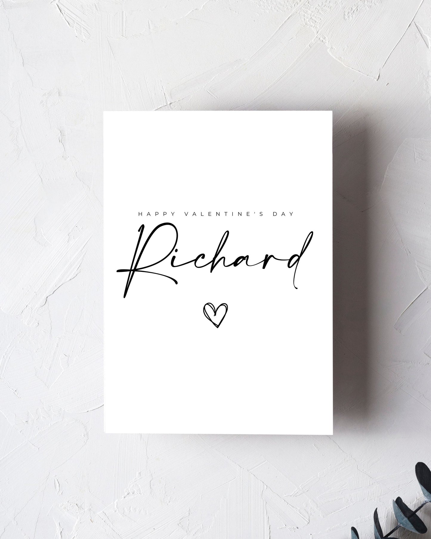 Personalised Happy Valentine's Day Card