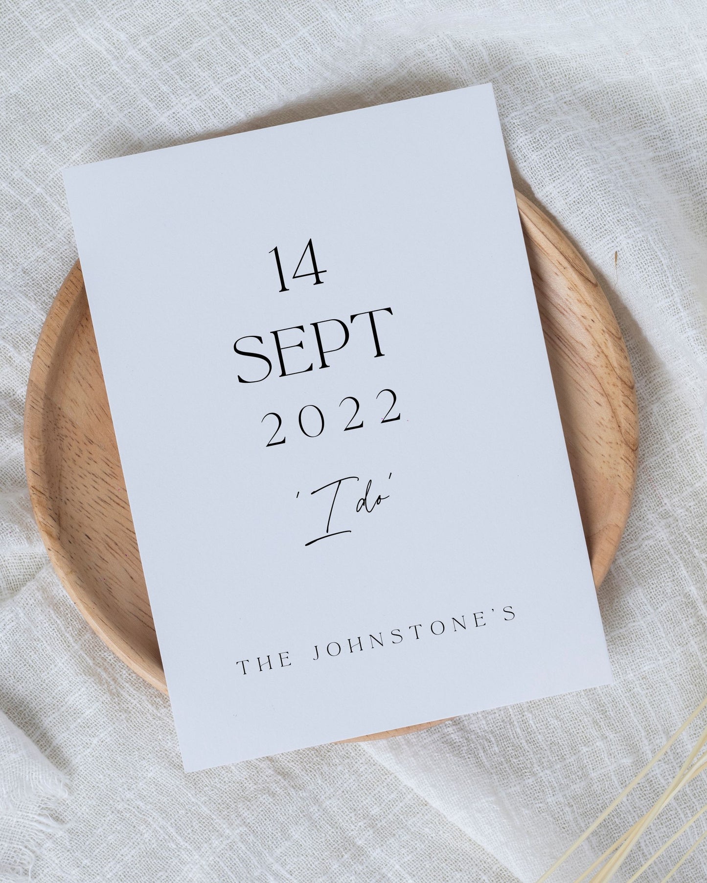 Personalised Custom Date I Do Print