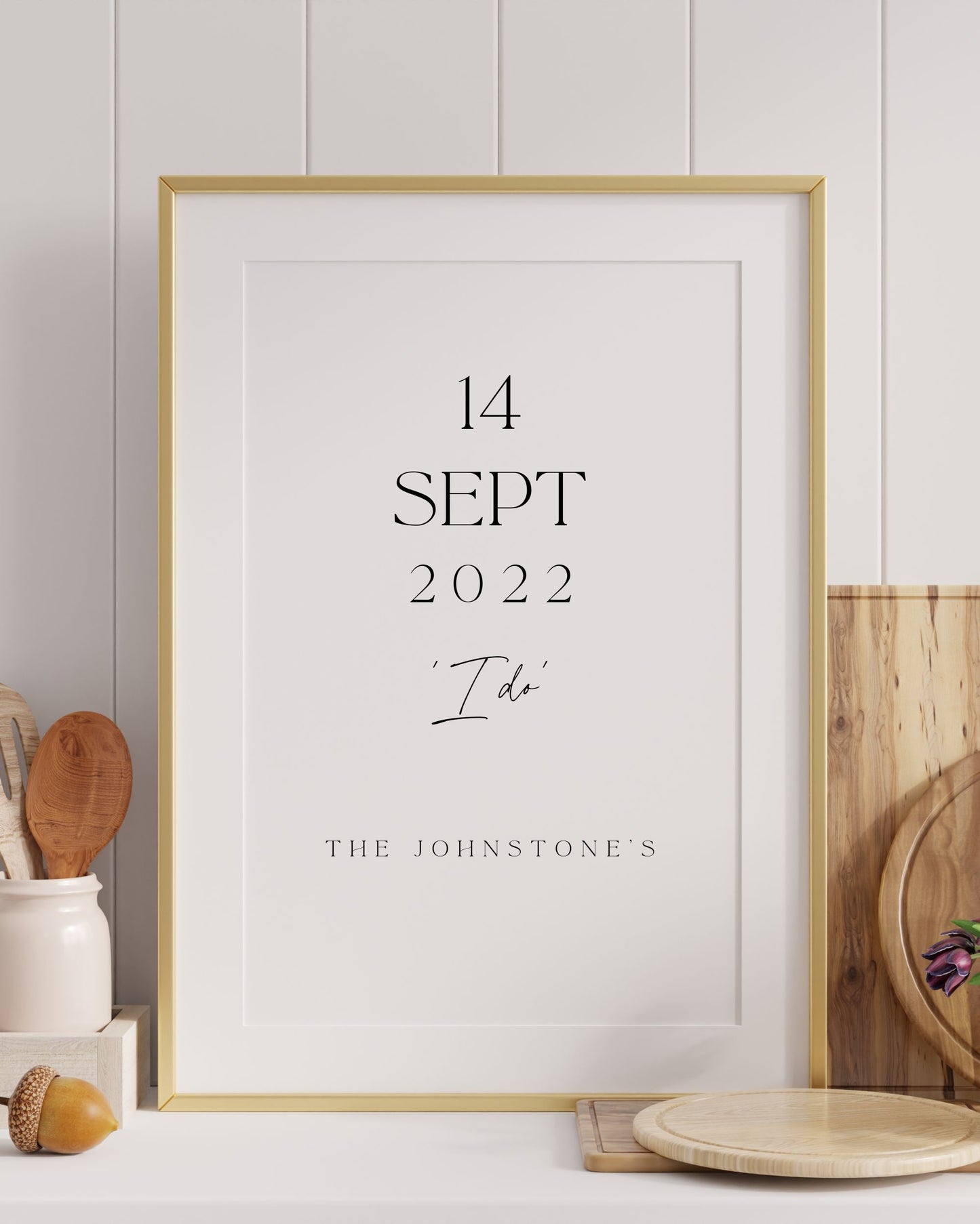 Personalised Custom Date I Do Print