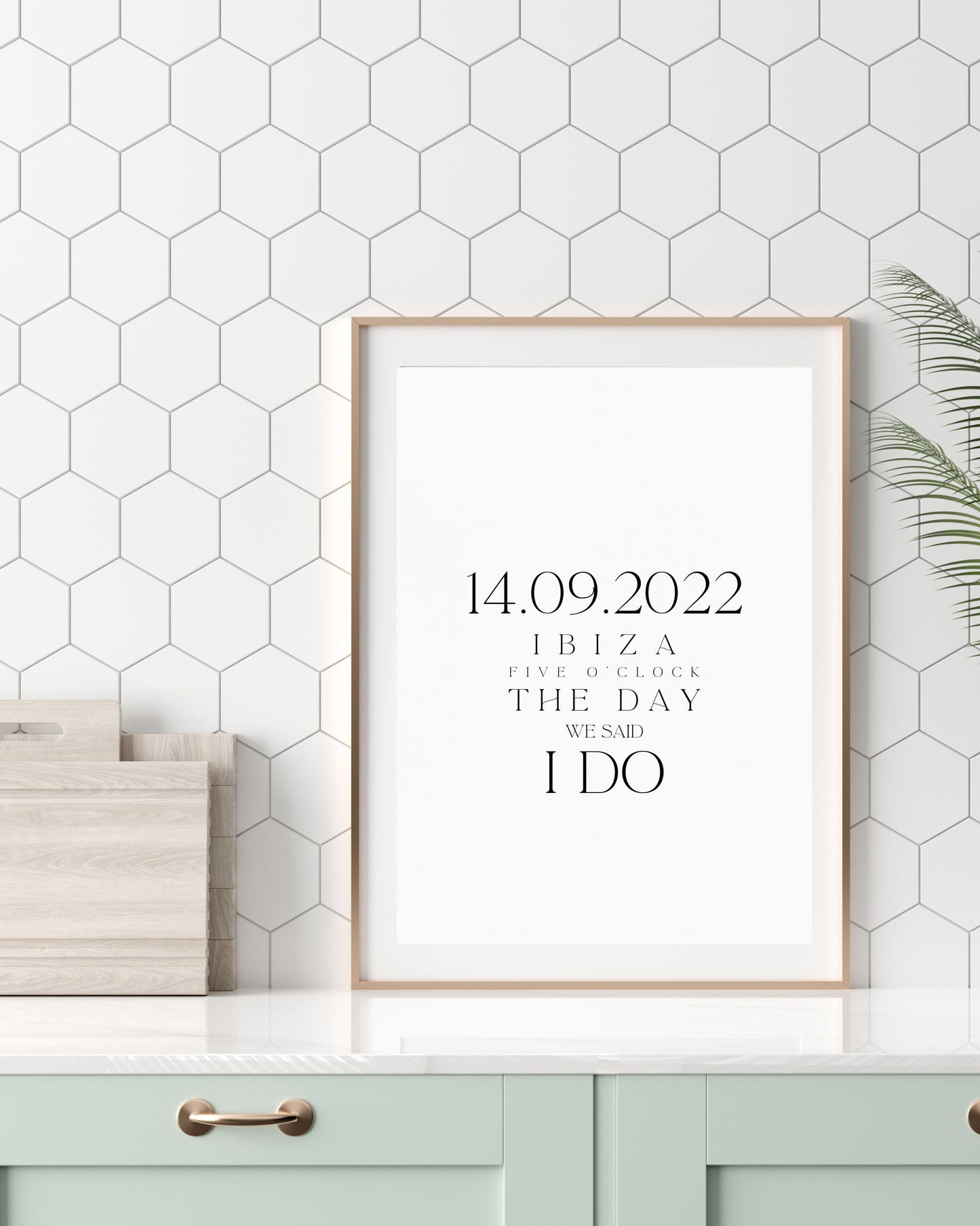 Personalised Custom The Day We Said Print