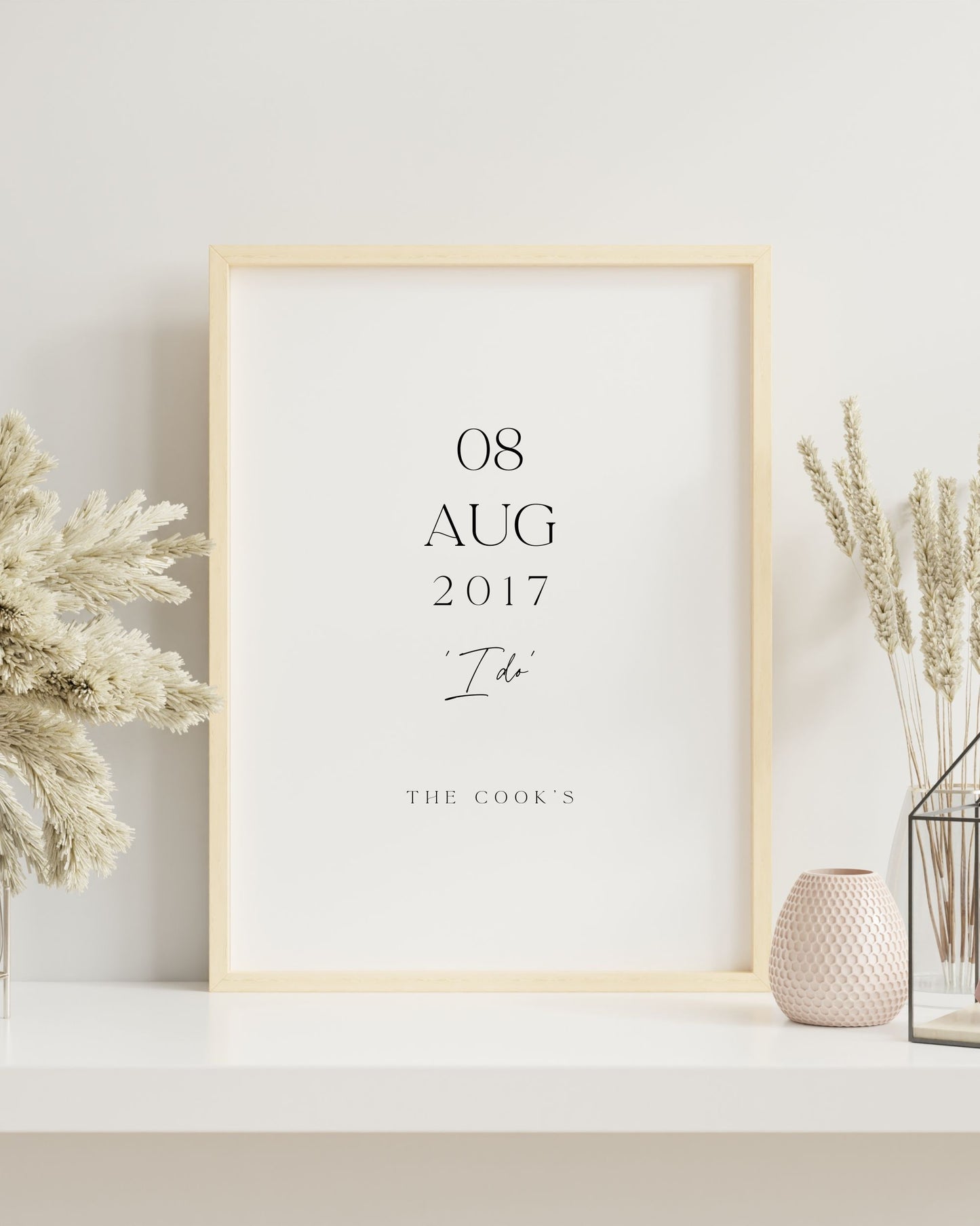 Personalised Custom Date I Do Print