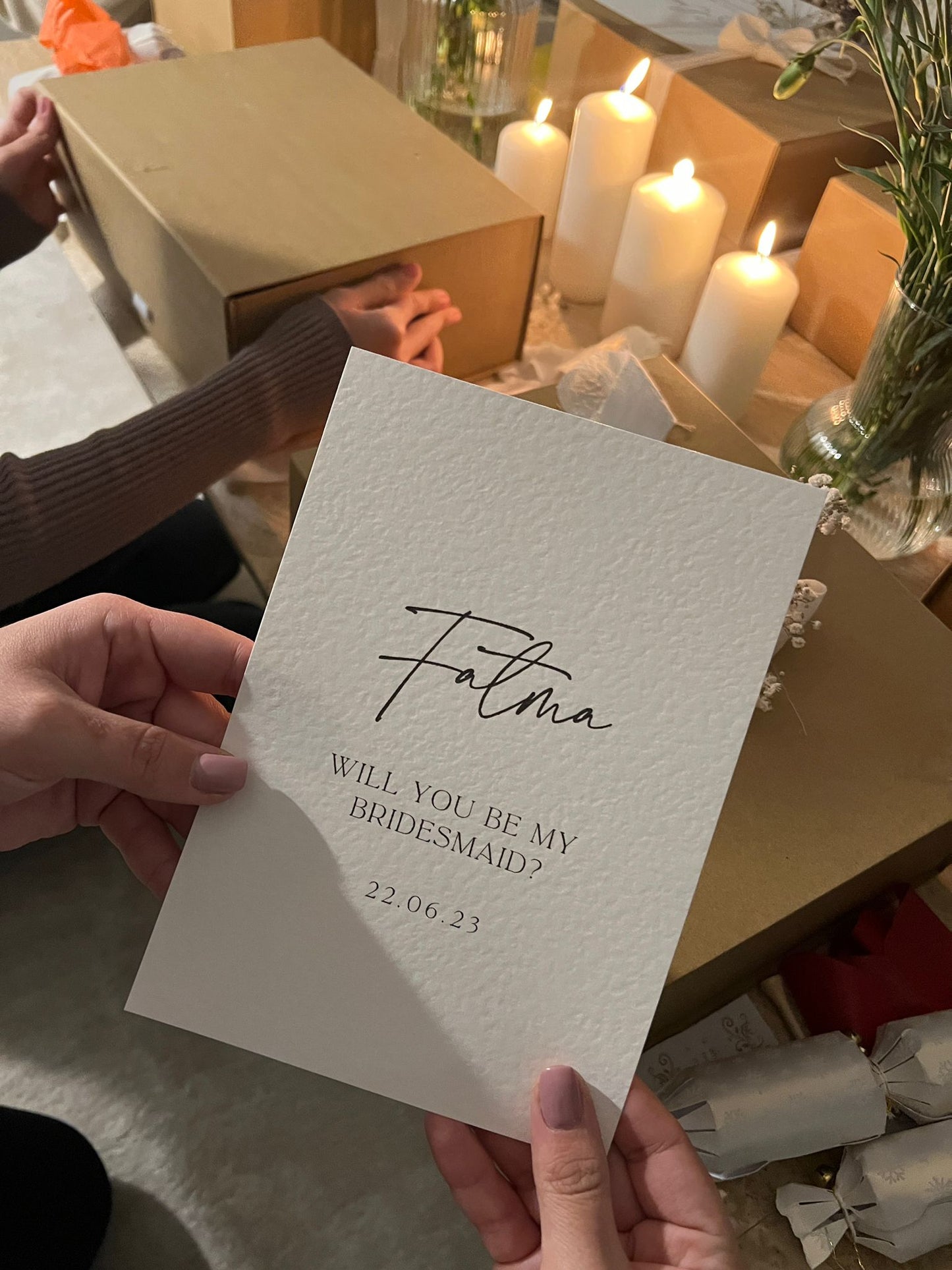 Personalised Minimalistic Bridesmaid Proposal Card