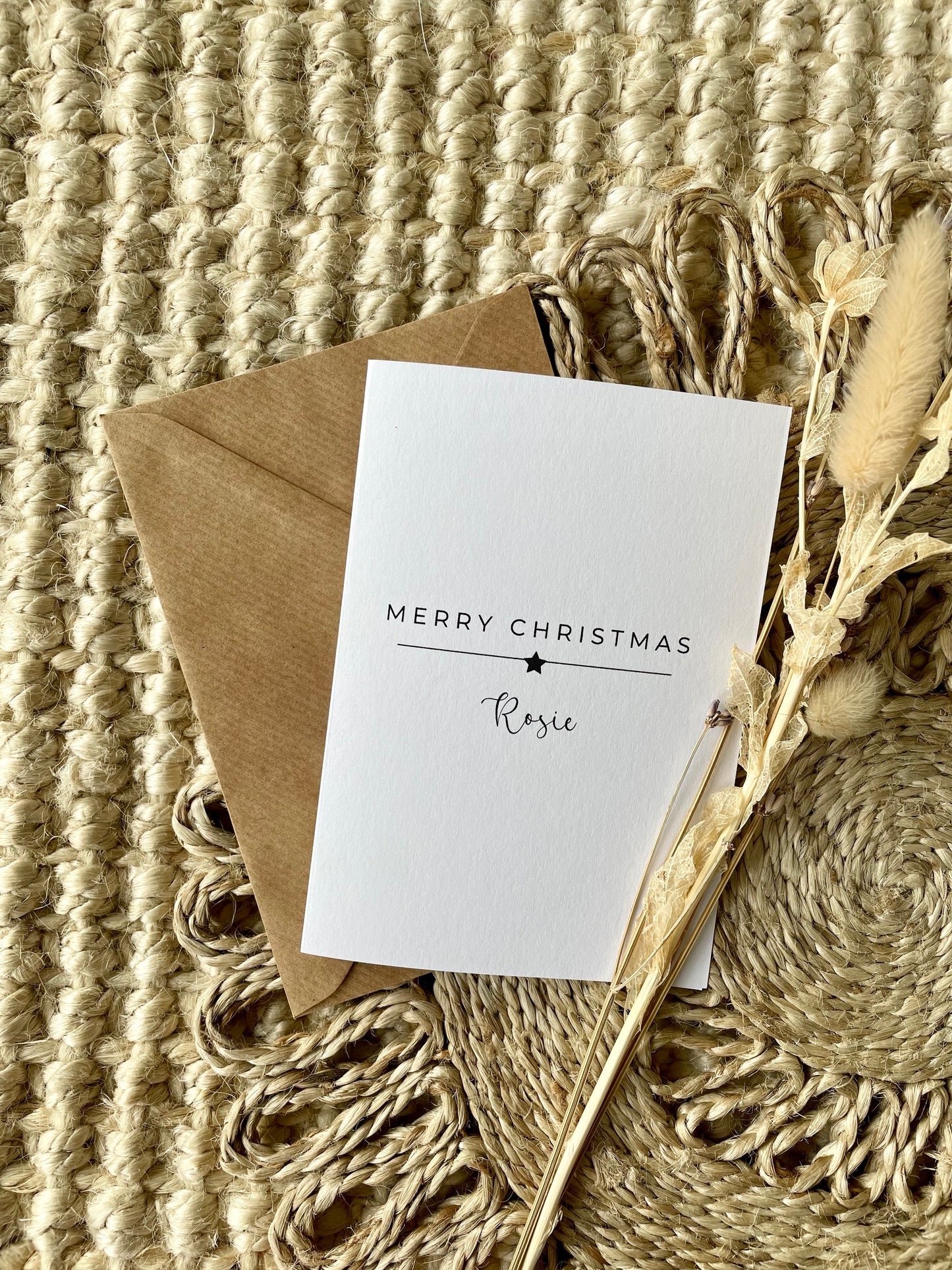 Classic Style Personalised Christmas Card