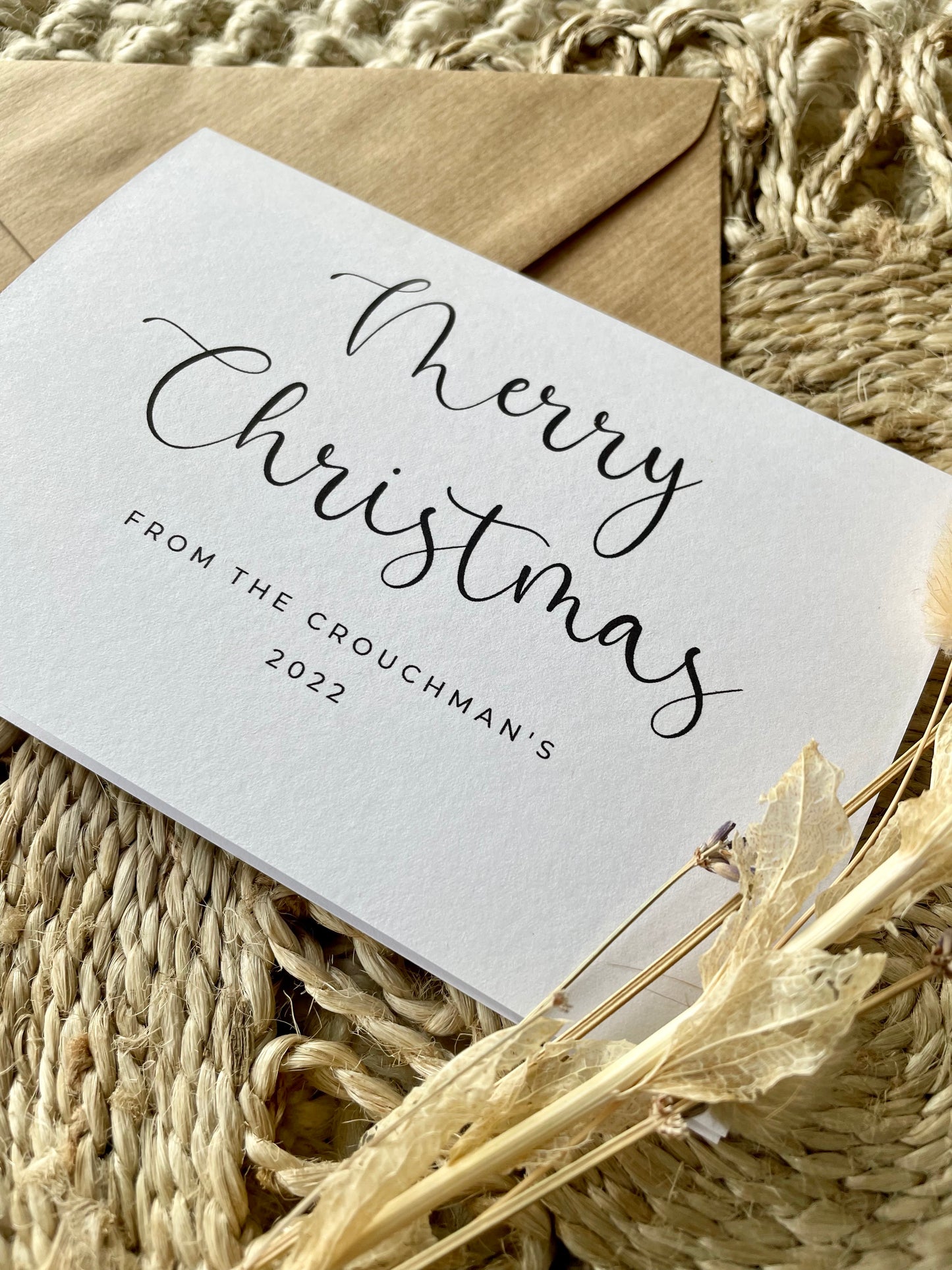 Merry Christmas Personalised Card