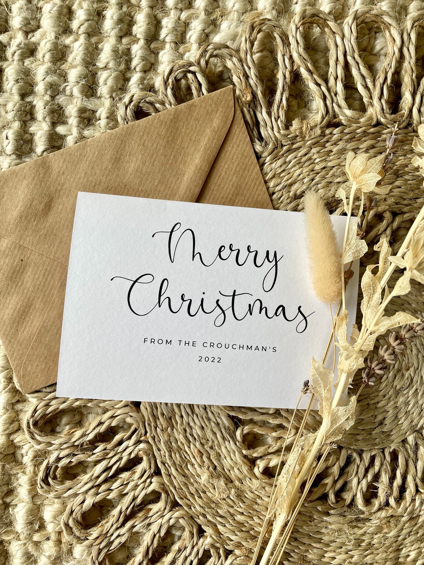 Merry Christmas Personalised Card