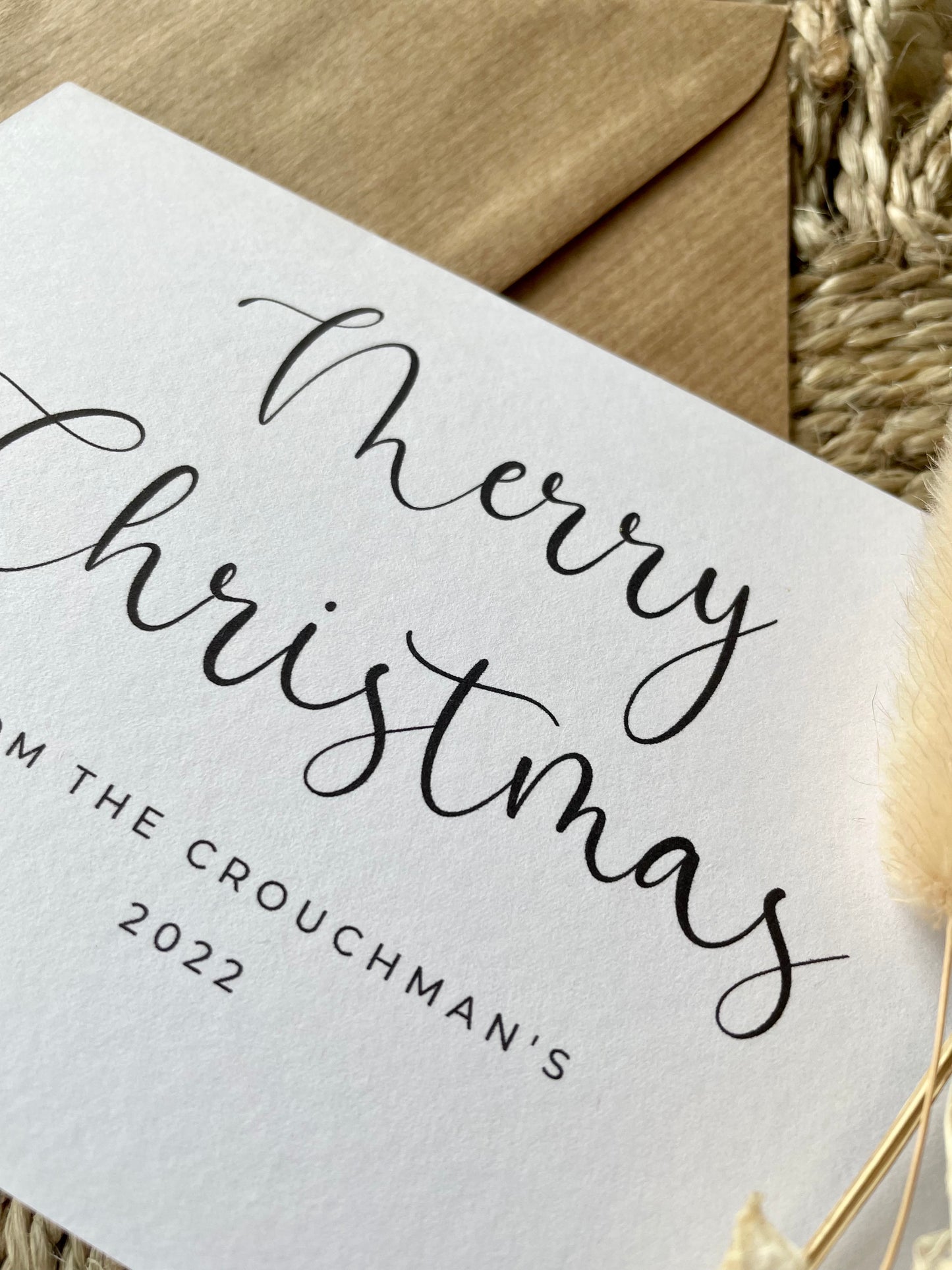 Merry Christmas Personalised Card