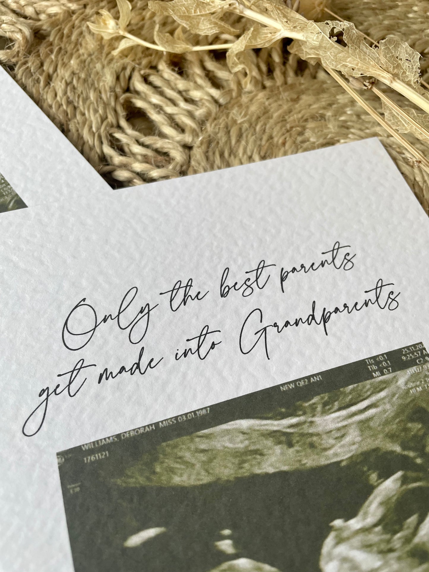 Personalised We're Expecting Baby Announcement Card