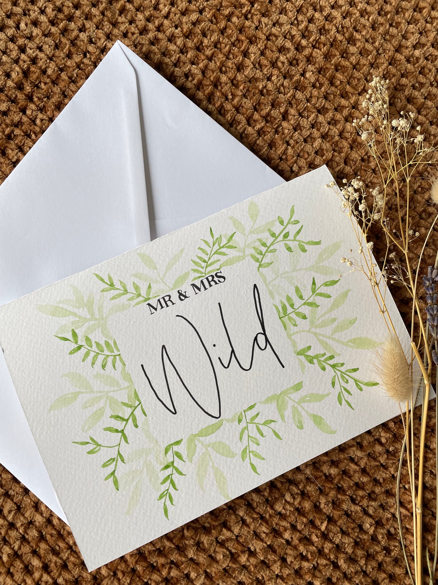 Surname Botanical Card