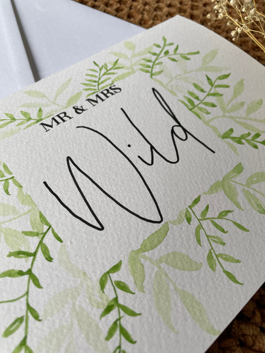 Surname Botanical Card