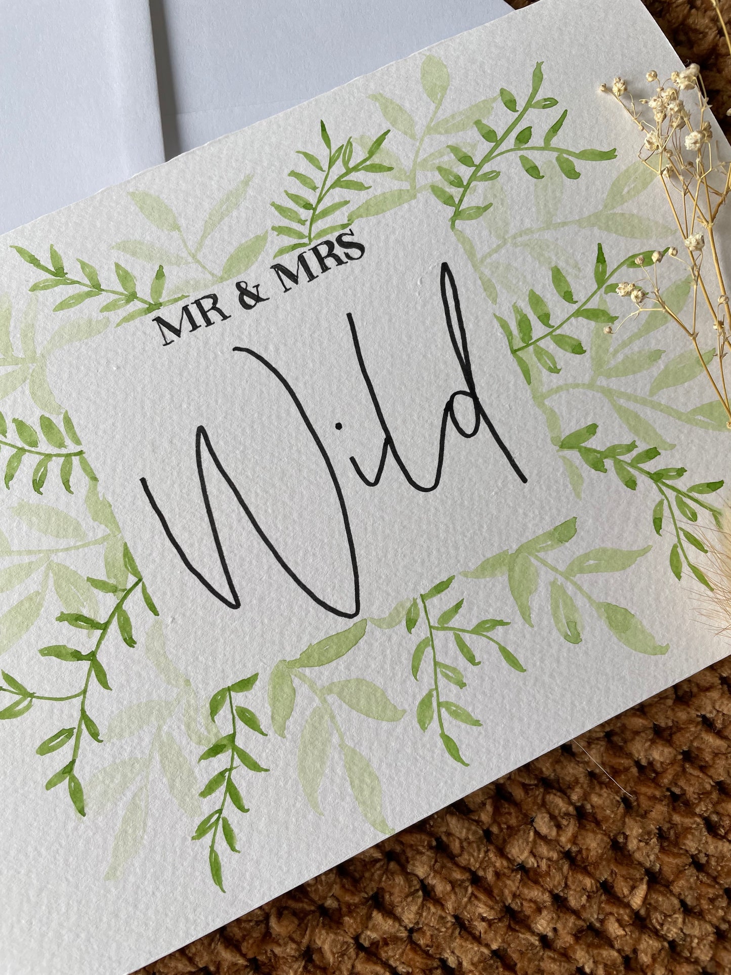 Surname Botanical Card