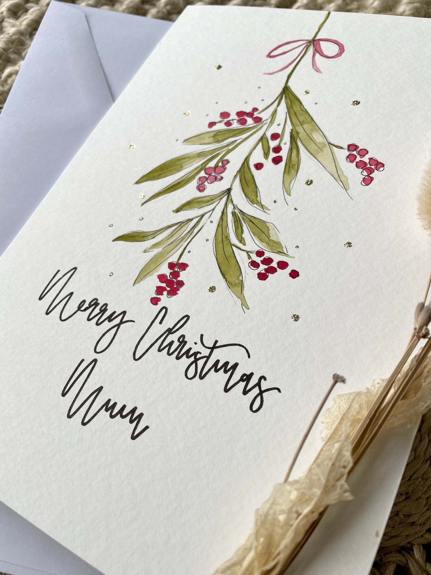 Mistletoe Christmas Card
