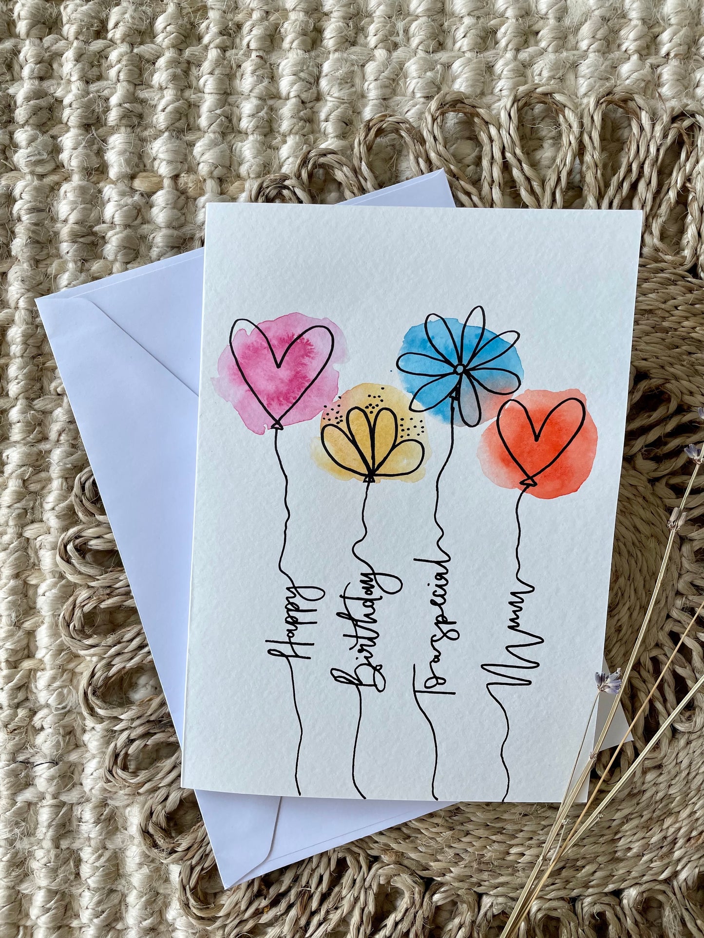 Colourful Balloon Birthday Card