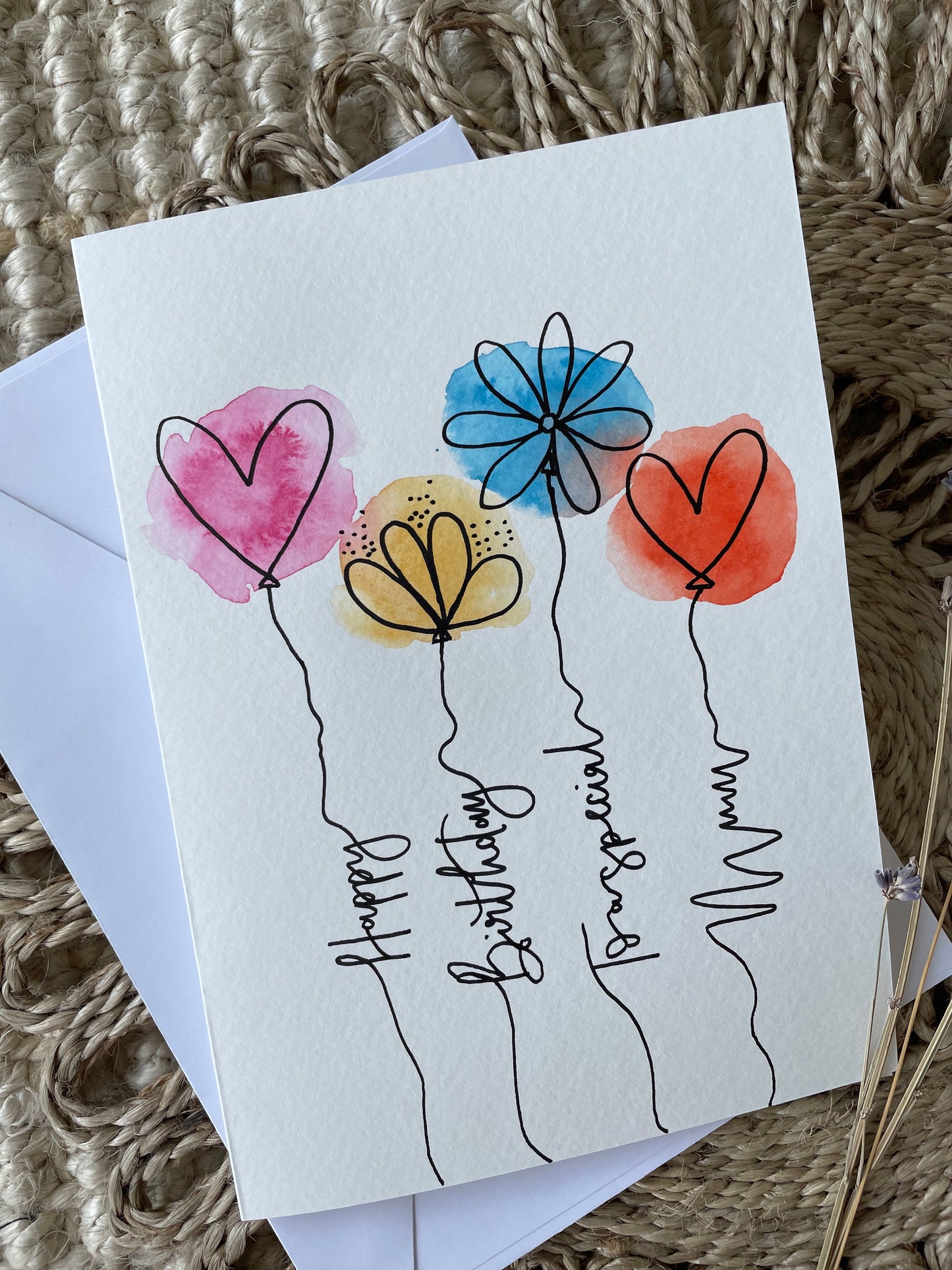 Colourful Balloon Birthday Card