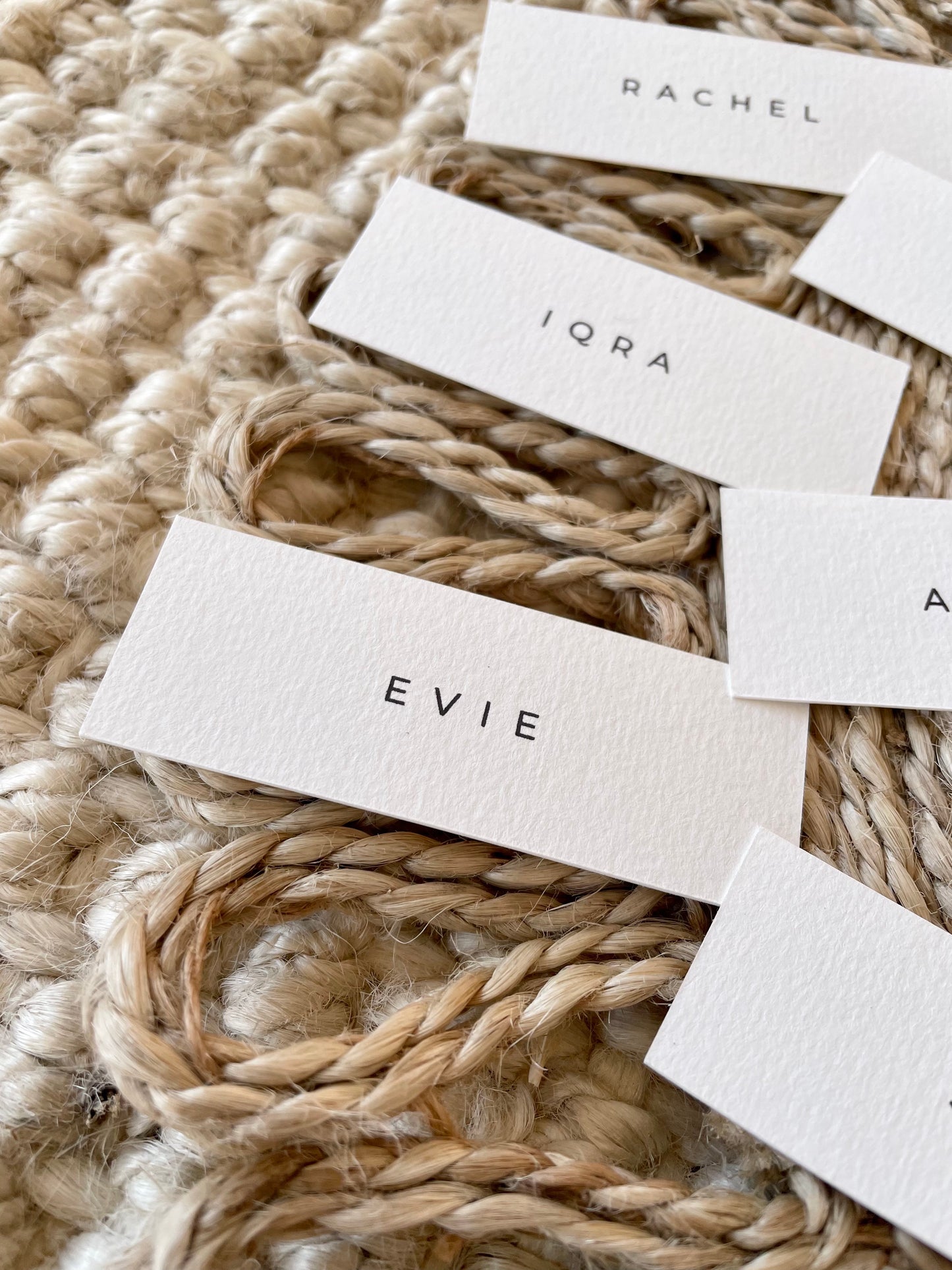Minimalist Style Personalised Place Name Card