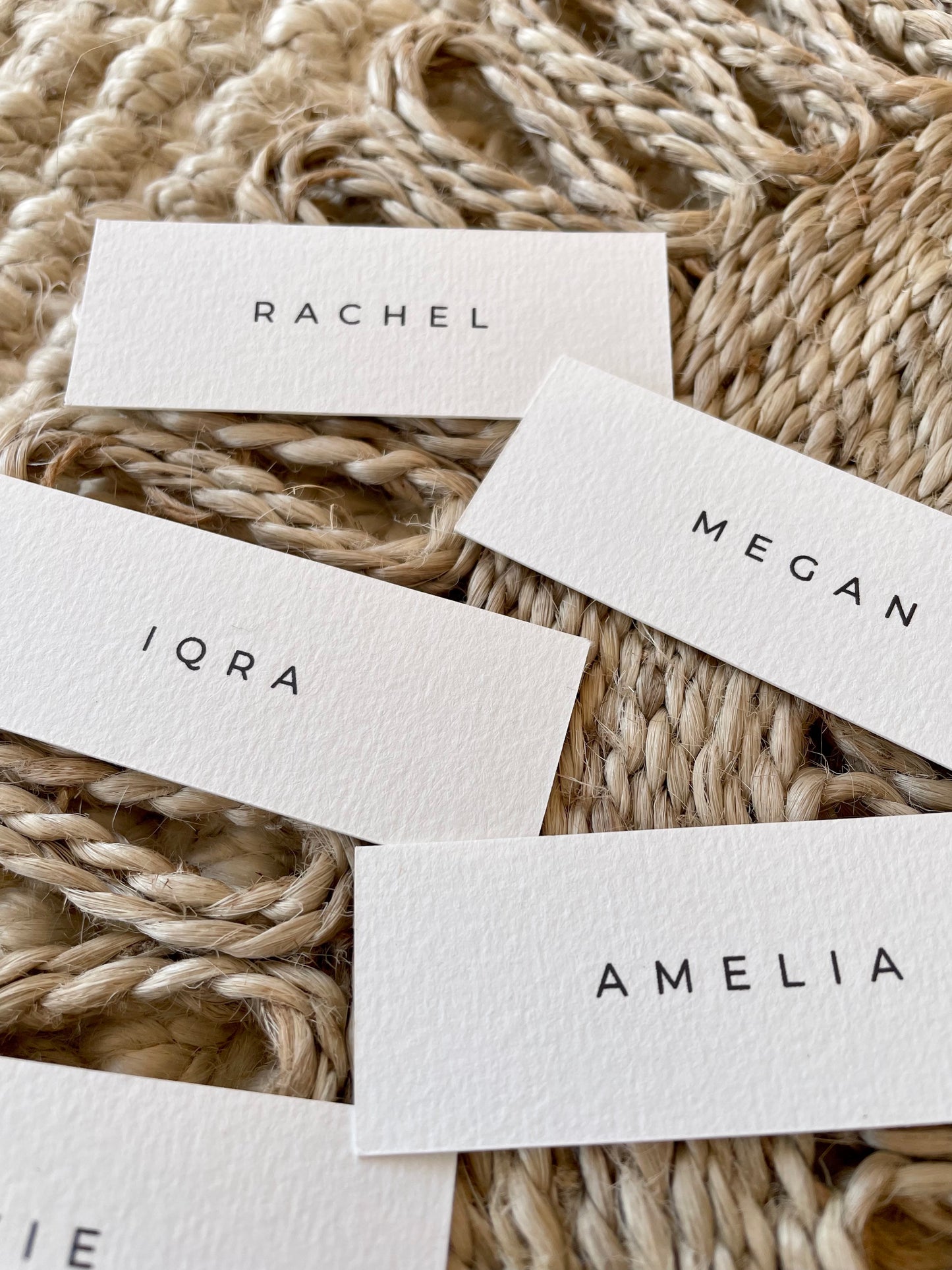 Minimalist Style Personalised Place Name Card