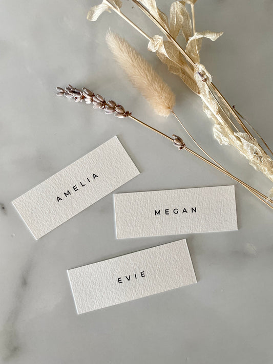 Minimalist Style Personalised Place Name Card