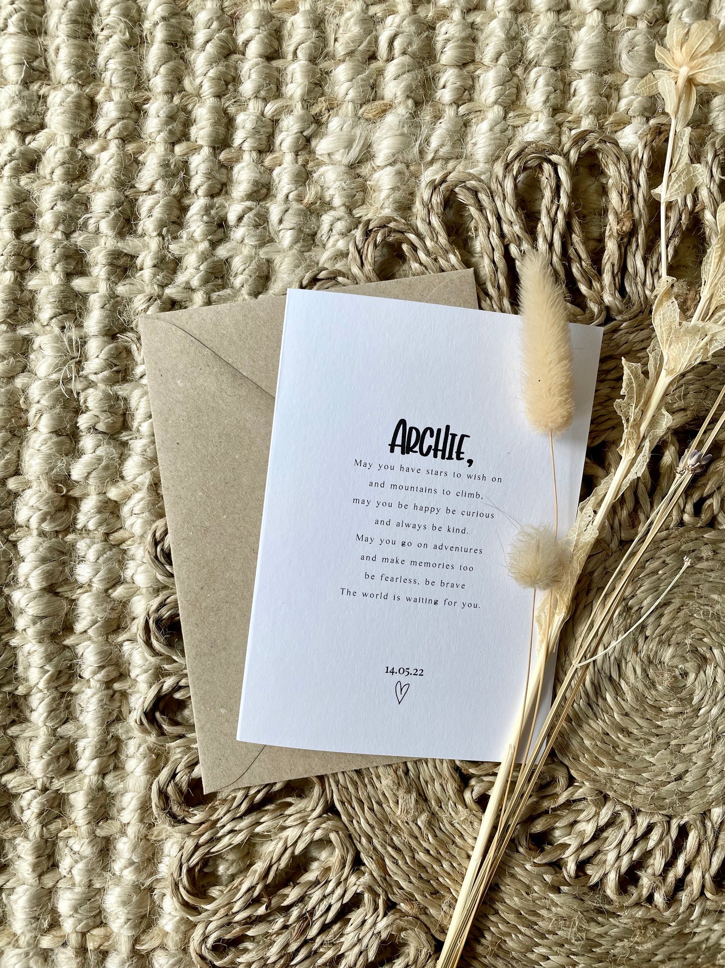 New Baby Name Poem Card