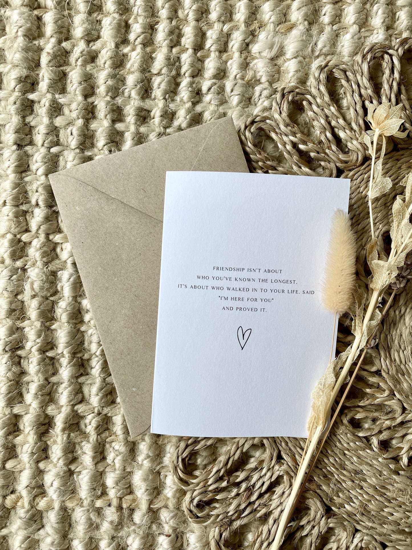 Small Friendship Quote Card