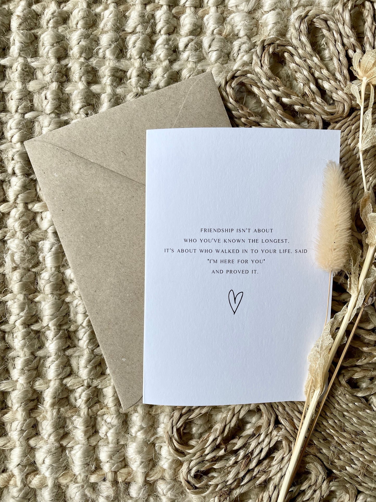 Small Friendship Quote Card