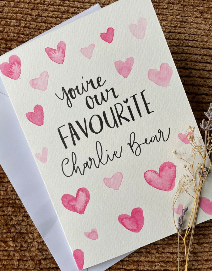 You're My Favourite Heart Card