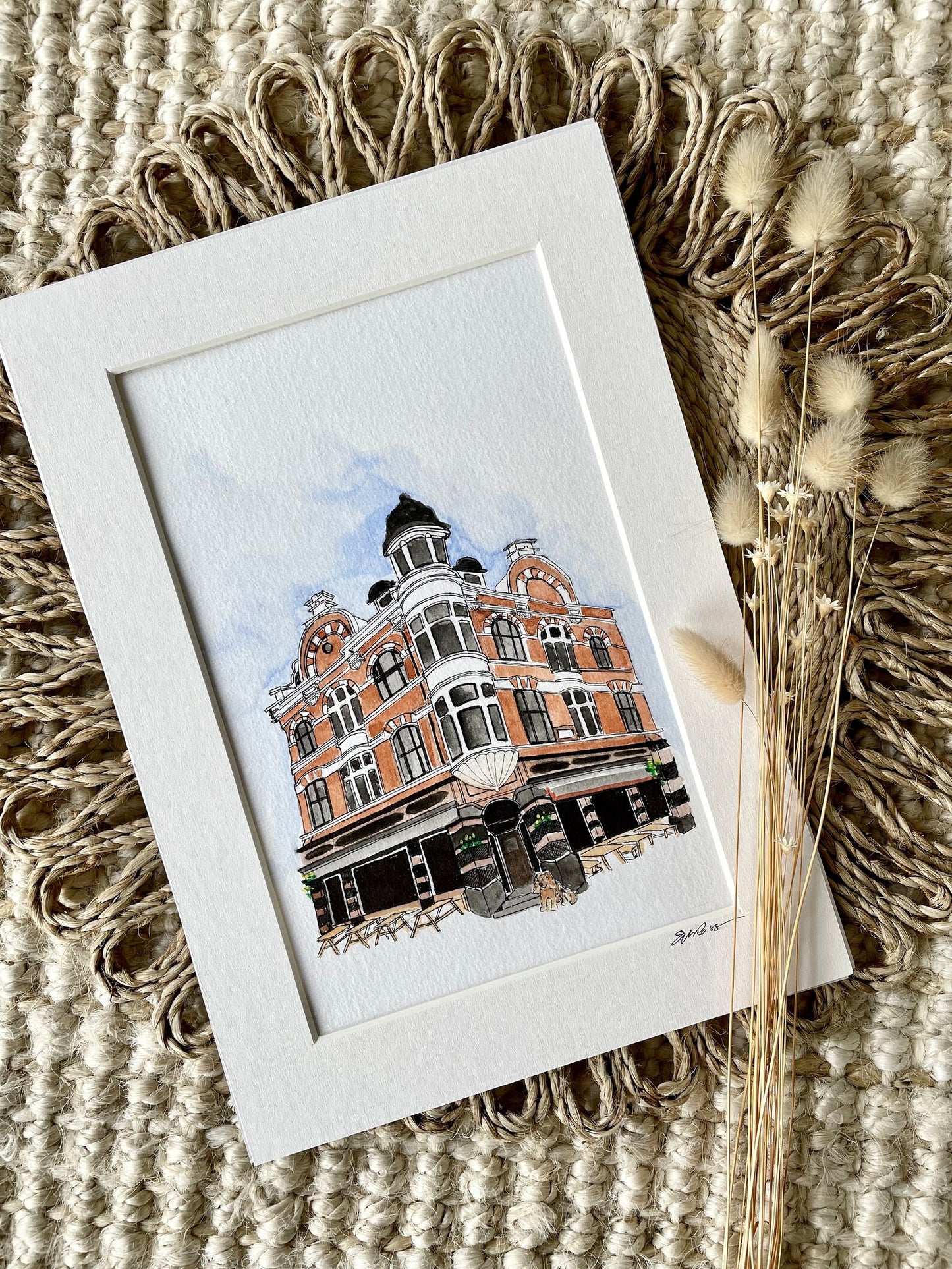Wedding Venue Painted Illustration