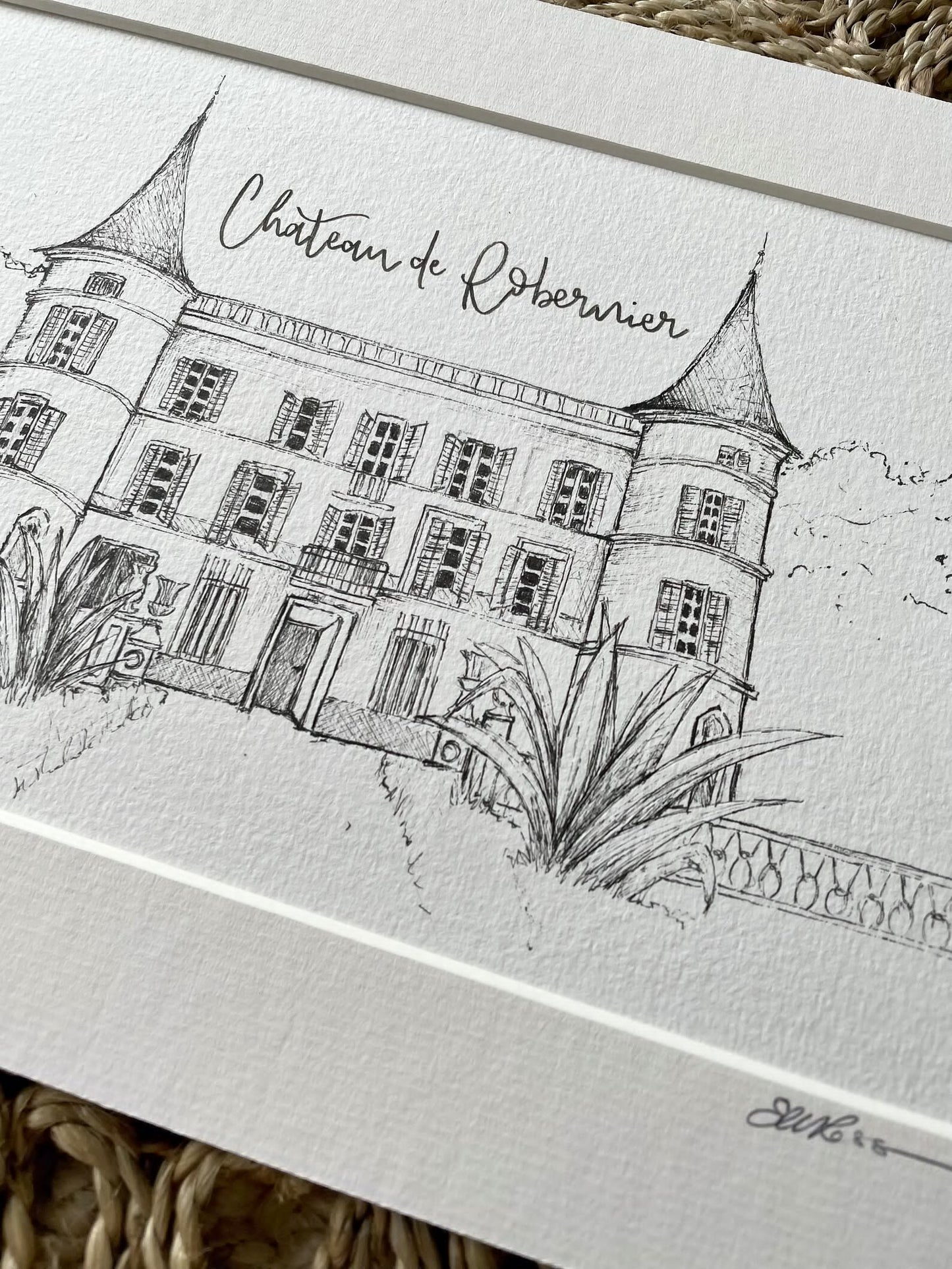 Wedding Venue Pen Illustration