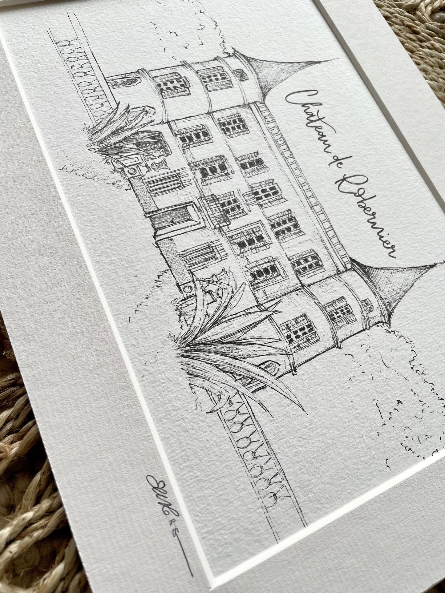 Wedding Venue Pen Illustration