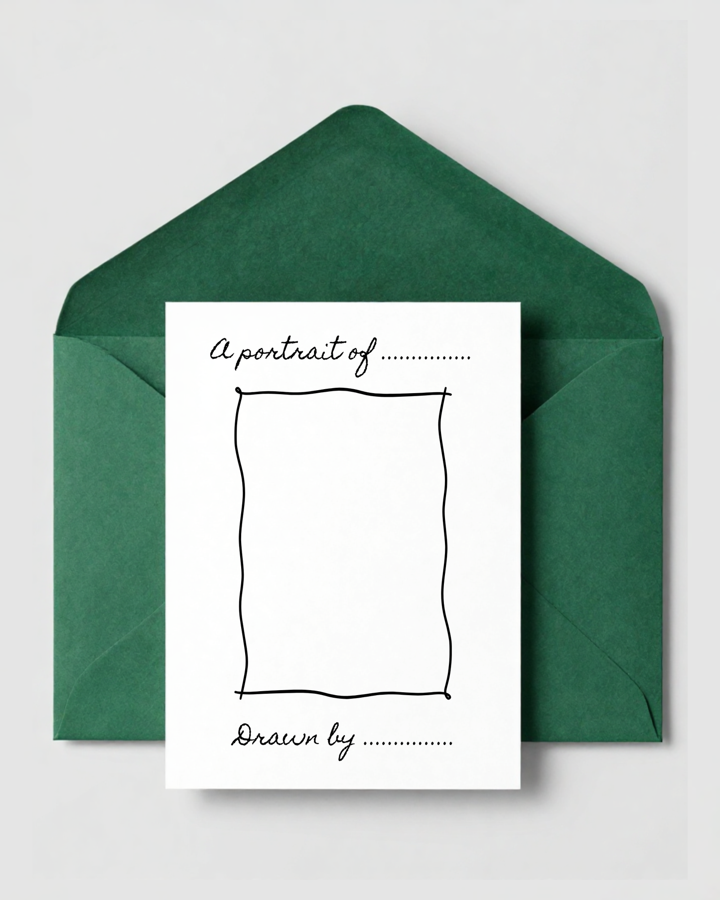 Portrait Of Daddy Father's Day Card