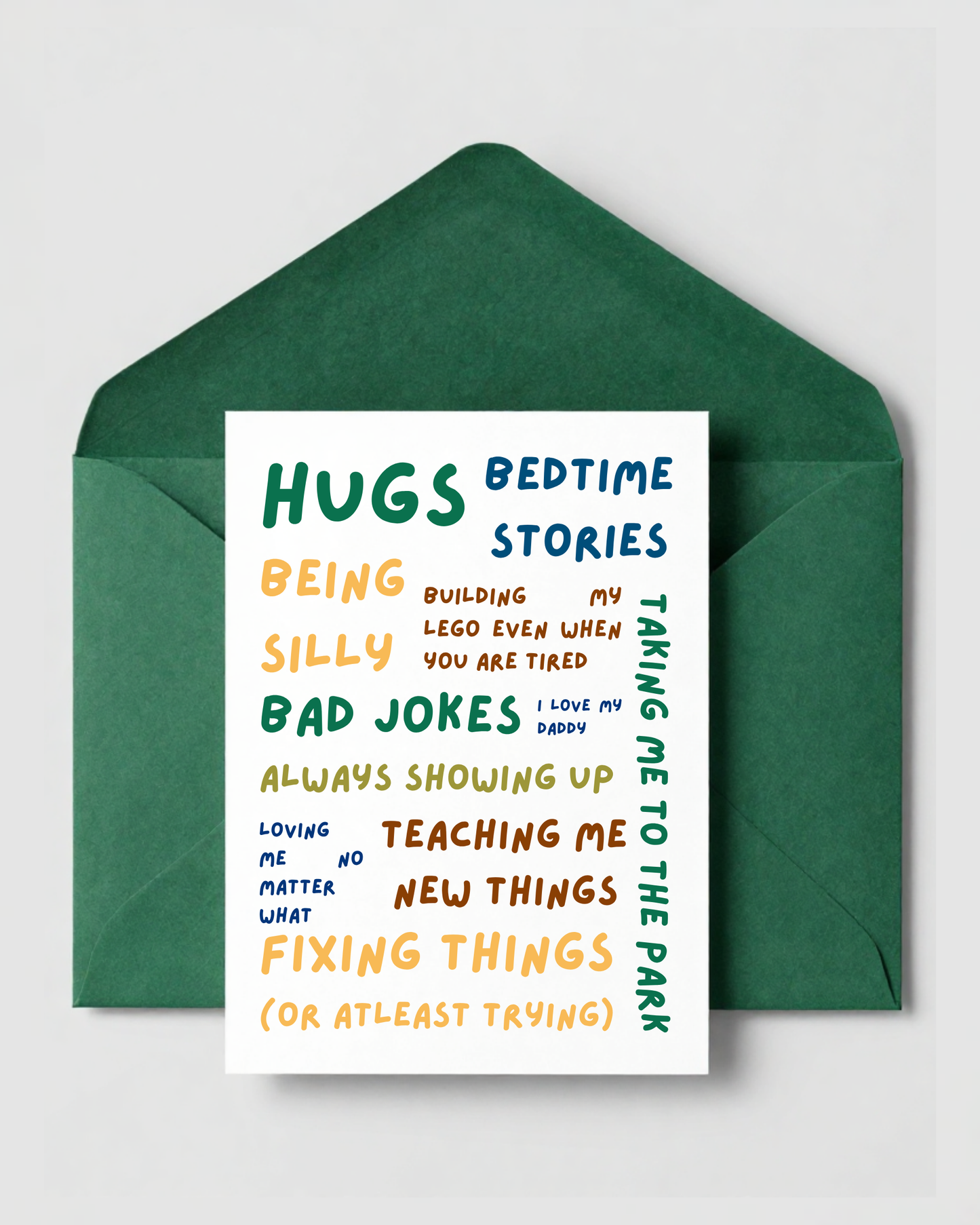Custom Reasons I Love My Daddy Card