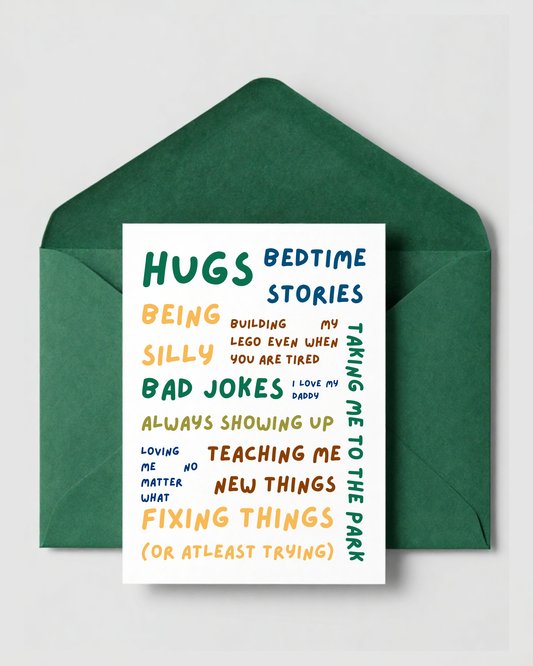 Custom Reasons I Love My Daddy Card