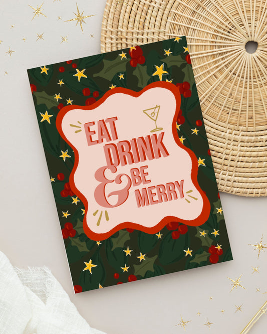Pack Of 5 Mixed Design Christmas Cards