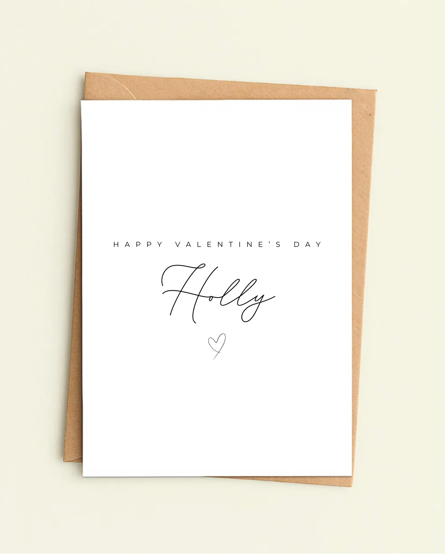 Personalised Happy Valentine's Day Card