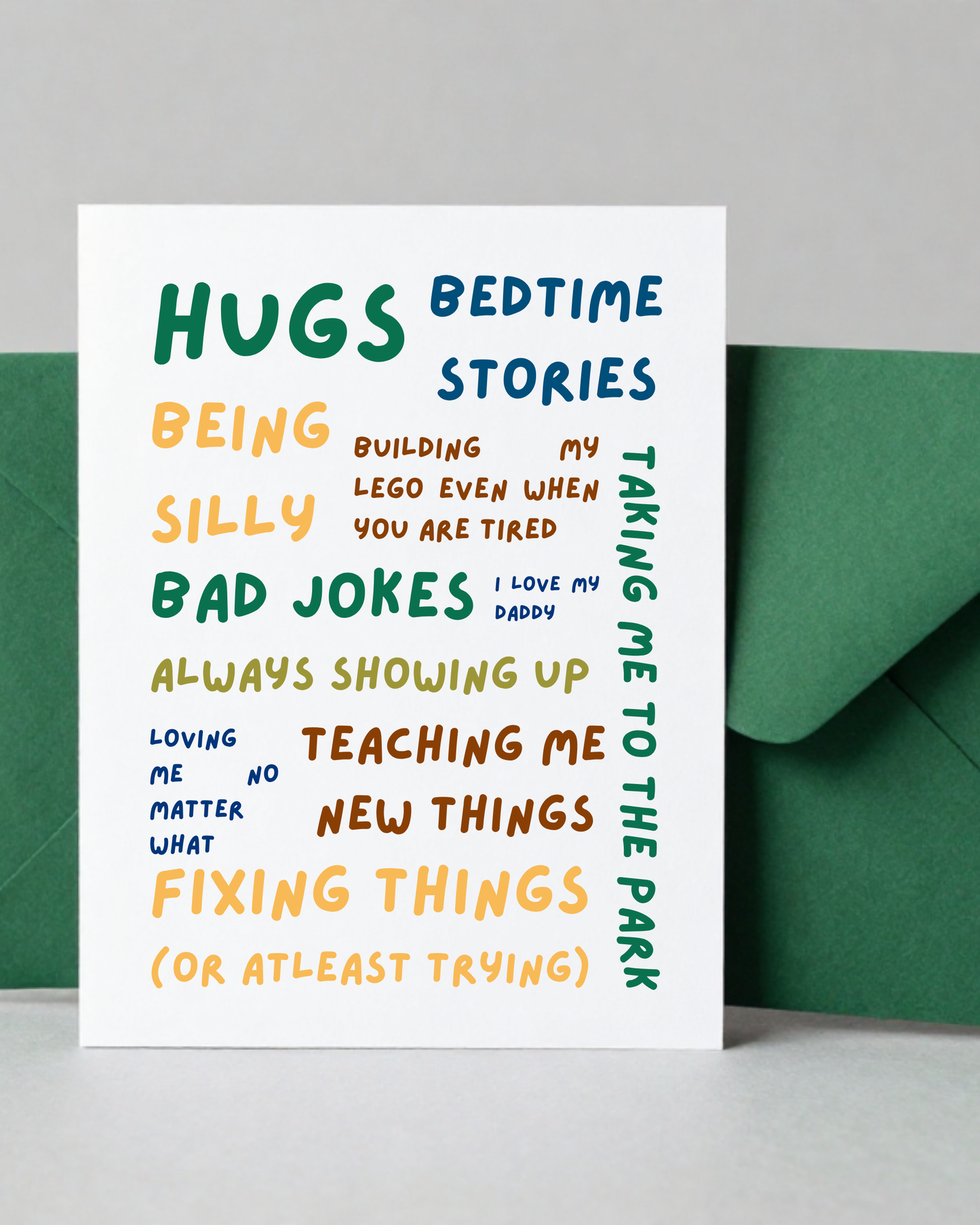 Custom Reasons I Love My Daddy Card