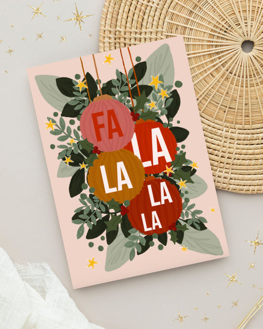 FA LA LA LA LA Christmas Card